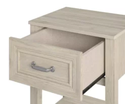 Sierra Ridge Levi Light Walnut Nightstand -Storage supplies store 810538118 6