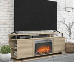 23" Mesh Electric Fireplace Insert -Storage supplies store 810538190 6