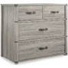 Nova Gray Oak 4-Drawer Storage Dresser -Storage supplies store 810538201 4