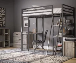 Nova Gray Oak 4-Drawer Storage Dresser 13 Nova Gray Oak 4-Drawer Storage Dresser -Storage supplies store 810538201 6