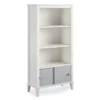 Monarch Hill Poppy Gray & White Bookcase -Storage supplies store 810538207 4