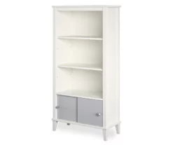 Monarch Hill Poppy Gray & White Bookcase -Storage supplies store 810538207 5