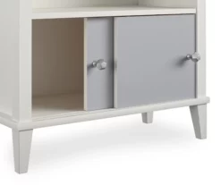 Monarch Hill Poppy Gray & White Bookcase -Storage supplies store 810538207 6
