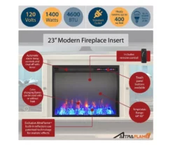 70" Intrepid Light Walnut Deluxe Electric Fireplace Console 10 70" Intrepid Light Walnut Deluxe Electric Fireplace Console -Storage supplies store 810538245 4