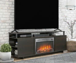 65" Himmel Espresso Electric Fireplace Console 10 65" Himmel Espresso Electric Fireplace Console -Storage supplies store 810538249 2