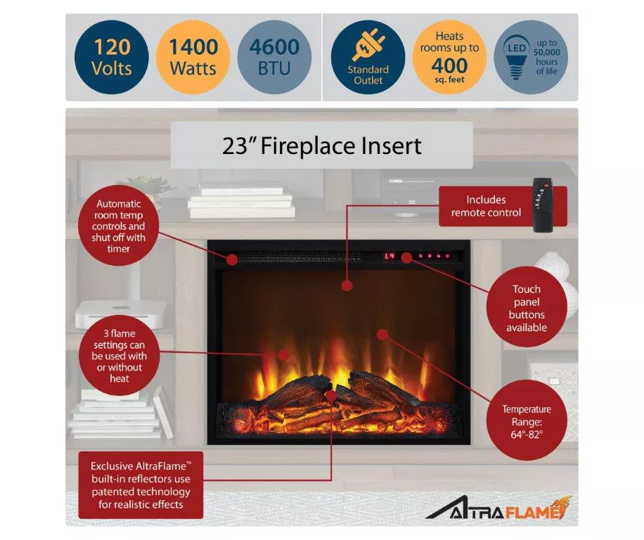 65" Himmel Espresso Electric Fireplace Console 7 65" Himmel Espresso Electric Fireplace Console - Image 5