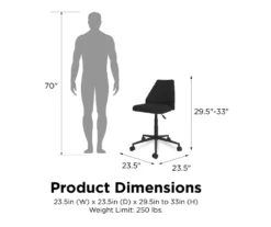 Novogratz Brittany Office Chair 20 Novogratz Brittany Office Chair -Storage supplies store 810538398 6