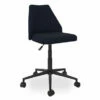 Brittany Blue Linen Office Chair