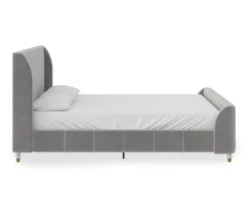 Little Seeds Valentina Velvet Full Bed -Storage supplies store 810538403 4