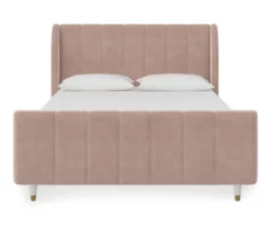 Little Seeds Valentina Velvet Full Bed -Storage supplies store 810538404 3