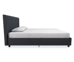 Novogratz Brittany Upholstered Linen Queen Bed -Storage supplies store 810538411 5