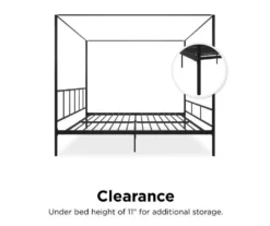 Novogratz Marion Canopy Bed -Storage supplies store 810538414 6