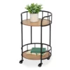 Rolling 2-Tier Side Table -Storage supplies store 810539921 1