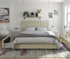 CosmoLiving Elizabeth Velvet Storage Bed -Storage supplies store 810540949 1