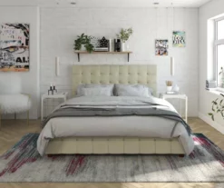 CosmoLiving Elizabeth Velvet Storage Bed -Storage supplies store 810540949 2