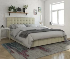 CosmoLiving Elizabeth Velvet Storage Bed -Storage supplies store 810540949 3