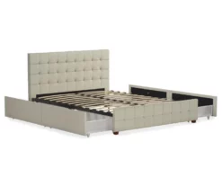 CosmoLiving Elizabeth Velvet Storage Bed -Storage supplies store 810540949 5