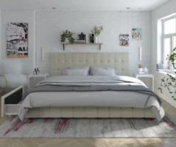 CosmoLiving Elizabeth Velvet Storage Bed -Storage supplies store 810540950 1