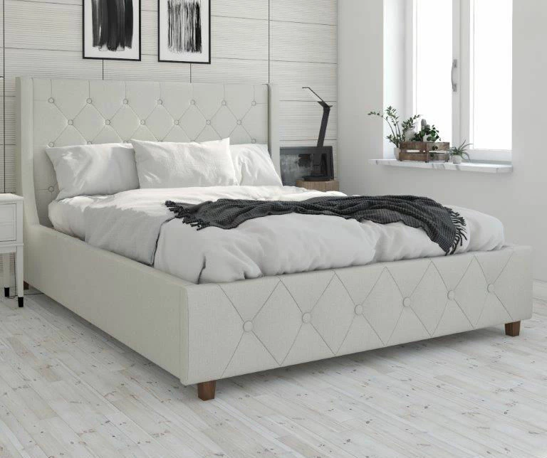 CosmoLiving Mercer Wingback Linen Bed 5 CosmoLiving Mercer Wingback Linen Bed - Image 3