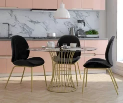 CosmoLiving Astor Velvet Dining Chair -Storage supplies store 810540993 2