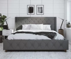 CosmoLiving Mercer Wingback Linen Bed 32 CosmoLiving Mercer Wingback Linen Bed -Storage supplies store 810541030 2