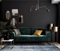 CosmoLiving Adley Teal Velvet Coil Convertible Sleeper Futon 10 CosmoLiving Adley Teal Velvet Coil Convertible Sleeper Futon -Storage supplies store 810541038 3