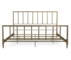 CosmoLiving Blair Brass Metal King Bed 12 CosmoLiving Blair Brass Metal King Bed -Storage supplies store 810541048 5