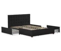 CosmoLiving Elizabeth Velvet Storage Bed -Storage supplies store 810541061 4