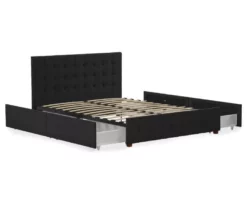 CosmoLiving Elizabeth Velvet Storage Bed -Storage supplies store 810541061 5