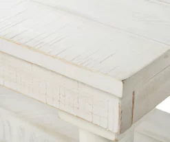 Dannerville Antique White 3-Tier Accent Table With USB Charging -Storage supplies store 810542271 2