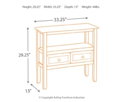 Abbonto 2-Drawer Accent Table -Storage supplies store 810542284 3