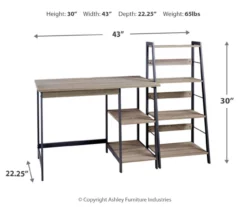 Soho 2-Piece Home Office Desk & Bookshelf Set -Storage supplies store 810542285 3