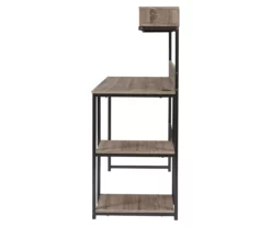 Daylicrew 2-Shelf Home Office Desk & Hutch -Storage supplies store 810542286 6