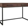Horatio Brown & Gunmetal Wood Desk