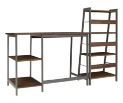 Soho 2-Piece Wooden Desk & Bookcase Set -Storage supplies store 810542289 2