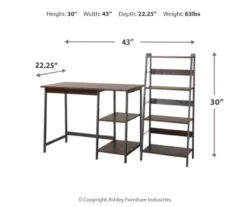 Soho 2-Piece Wooden Desk & Bookcase Set -Storage supplies store 810542289 3