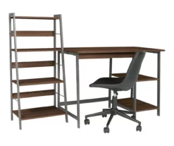 Soho 2-Piece Wooden Desk & Bookcase Set -Storage supplies store 810542289 5