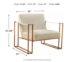 Kleemore Ostrich Embossed Leather Accent Chair -Storage supplies store 810542293 3