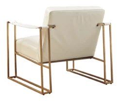 Kleemore Ostrich Embossed Leather Accent Chair -Storage supplies store 810542293 5