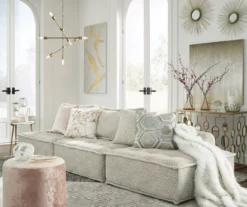 Bales Checkered Taupe Upholstered Accent Chair -Storage supplies store 810542299 13