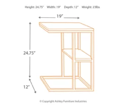 Forestmin Wood Cantilever Accent Table -Storage supplies store 810542304 2