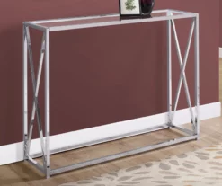 Monarch Glass & Metal Accent Table -Storage supplies store 810542386 1