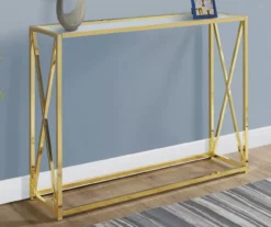 Monarch Glass & Metal Accent Table -Storage supplies store 810542389 1