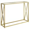 Monarch Glass & Metal Accent Table 2 Monarch Glass & Metal Accent Table -Storage supplies store 810542389 2