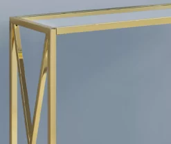 Monarch Glass & Metal Accent Table -Storage supplies store 810542389 3