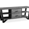 60" Gray & Black Wood Look TV Stand 2 60" Gray & Black Wood Look TV Stand -Storage supplies store 810542410 2