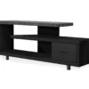 60" Black & Gray Top TV Stand 1 60" Black & Gray Top TV Stand -Storage supplies store 810542411 2
