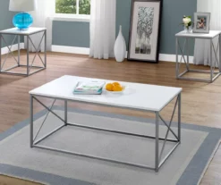 Monarch X Frame 3-Piece Occasional Table Set -Storage supplies store 810542420 1