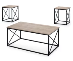 Monarch X Frame 3-Piece Occasional Table Set