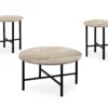 Monarch Round 3-Piece Occasional Table Set -Storage supplies store 810542424 2